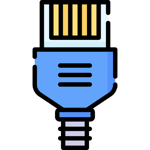 Ethernet connection network cable electronics icon Ethernet connection network cable electronics icon