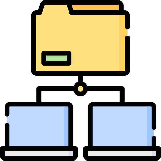 Folder transfer file sharing cloud data icon Folder transfer file sharing cloud data icon