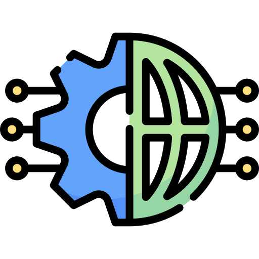 Settings internet wifi signal cog icon Settings internet wifi signal cog icon