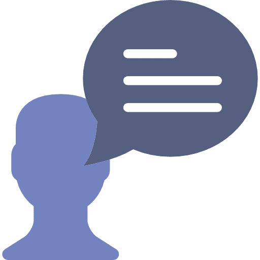 Chat conversation interface chat icon