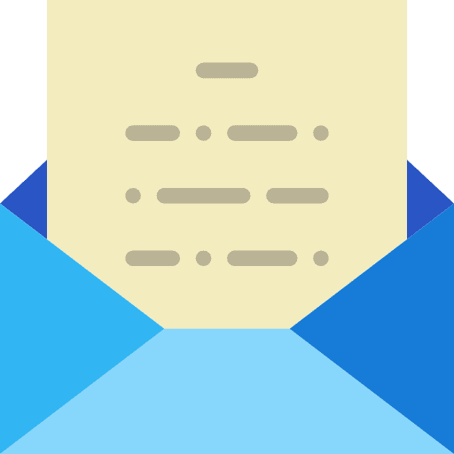Envelope open note open source icon
