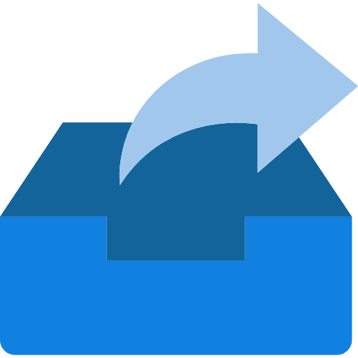 Archive share document interface icon