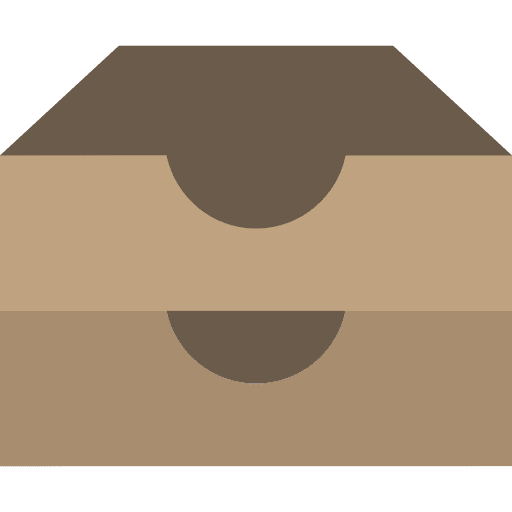 Archive storage office material interface icon