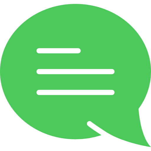 Chat bubble speech interface conversation icon