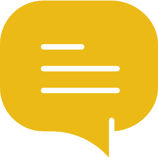Chat conversation interface comment icon