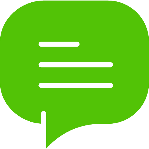 Chat interface conversation message icon