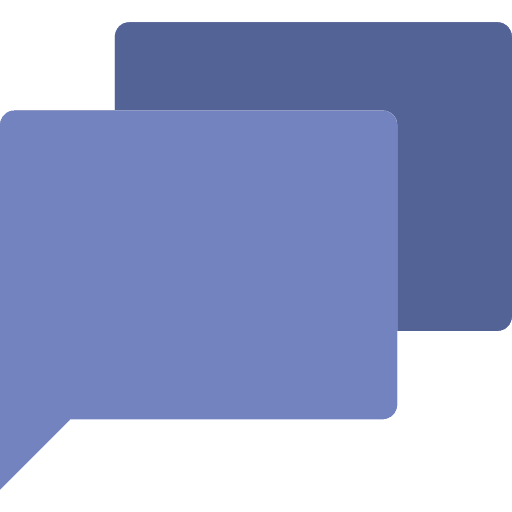 Chat message interface comment icon