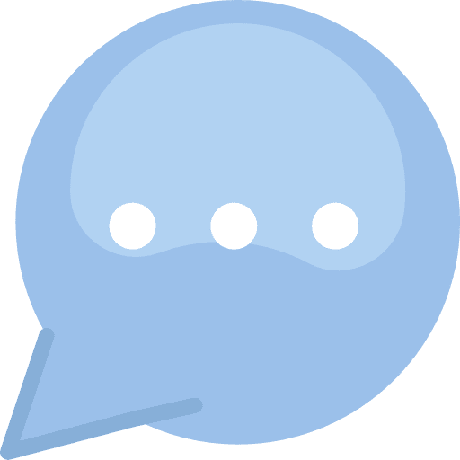 Chat interface comment message icon