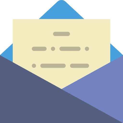 Envelope message interface open icon