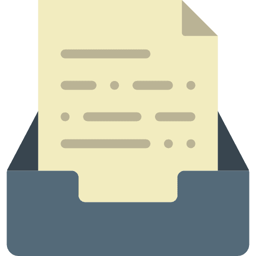 Inbox file inbox tray icon