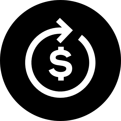 Refund commerce business money icon