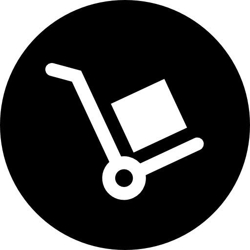 Delivery cart loads trolley shipping and delivery icon