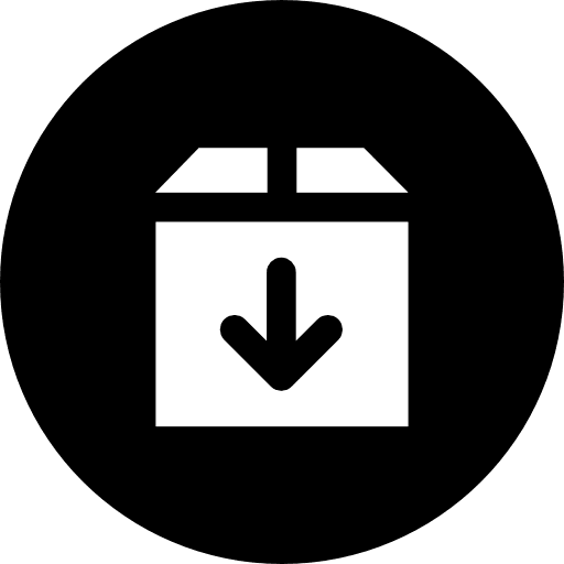 Package shipping and delivery delivery business icon