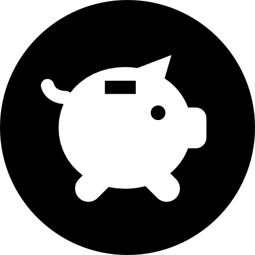 Piggy bank commerce and shopping piggy bank save icon