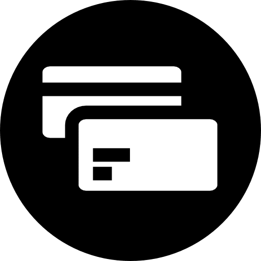 Credit cards online store business money card icon Credit cards online store business money card icon