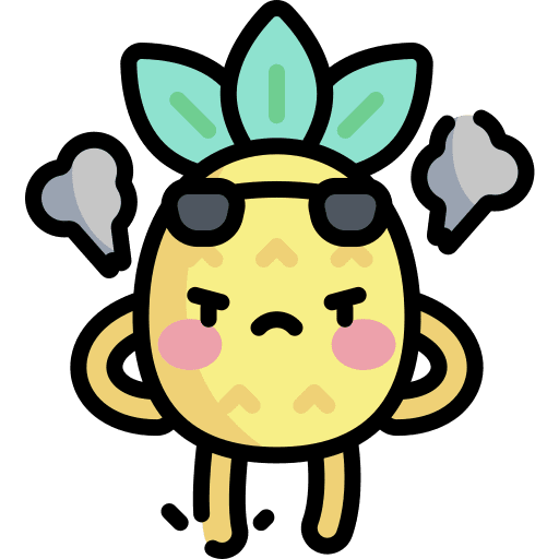 Angry angry pineapple actions icon Angry angry pineapple actions icon