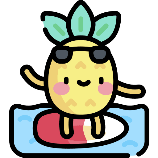 Surfing sports and competition pineapple sea icon Surfing sports and competition pineapple sea icon