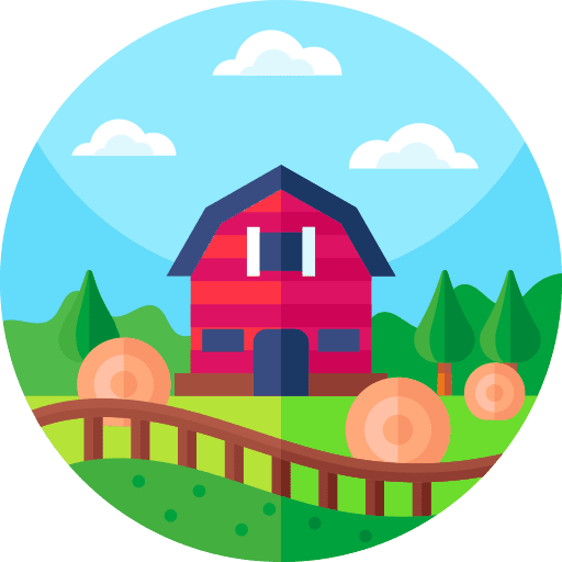 Farm farm farming farm house icon