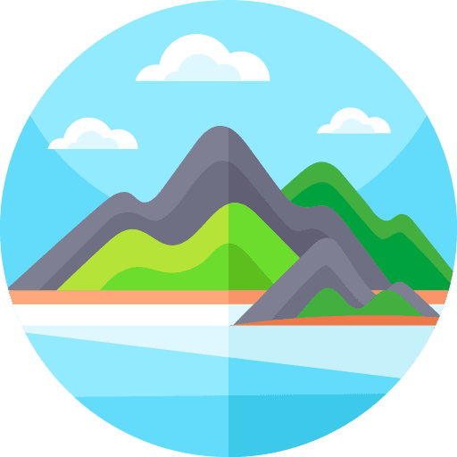 Island mountain island sky icon Island mountain island sky icon