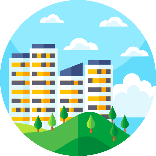 Town landscape cityscape city icon Town landscape cityscape city icon