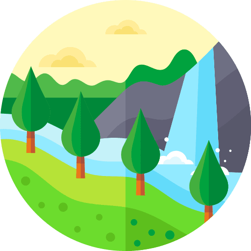 Waterfall waterfall water landscape icon Waterfall waterfall water landscape icon