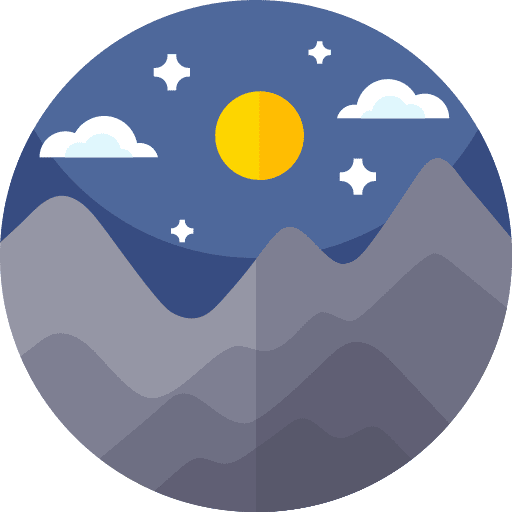 Mountain night altitude mountain icon Mountain night altitude mountain icon