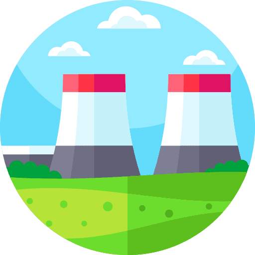 Nuclear plant nuclear power nuclear energy radiation icon Nuclear plant nuclear power nuclear energy radiation icon