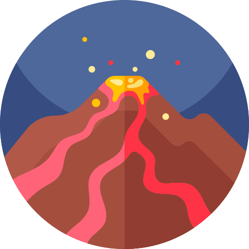 Volcano eruption earth nature icon Volcano eruption earth nature icon