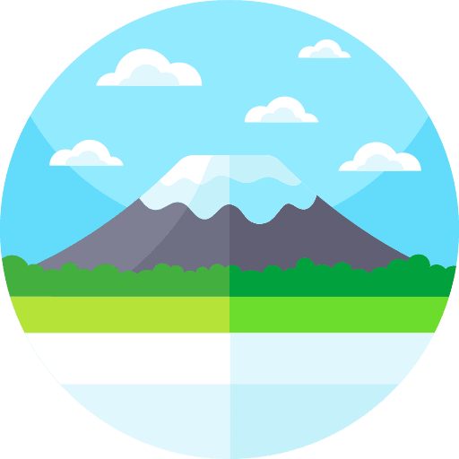 Mountain landscape nature sun icon Mountain landscape nature sun icon