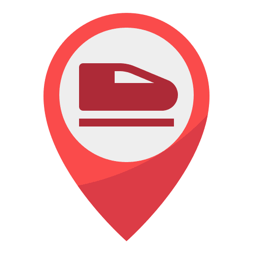 Shinkansen train station pointer placeholder icon Shinkansen train station pointer placeholder icon