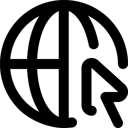 Browser internet ios earth grid icon