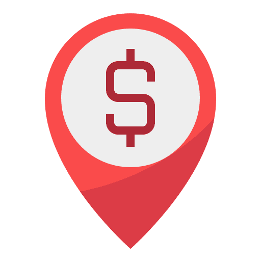 Money maps and location map pointer pointer icon Money maps and location map pointer pointer icon