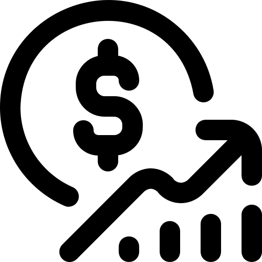 Stock exchange app stats stocks statistics icon