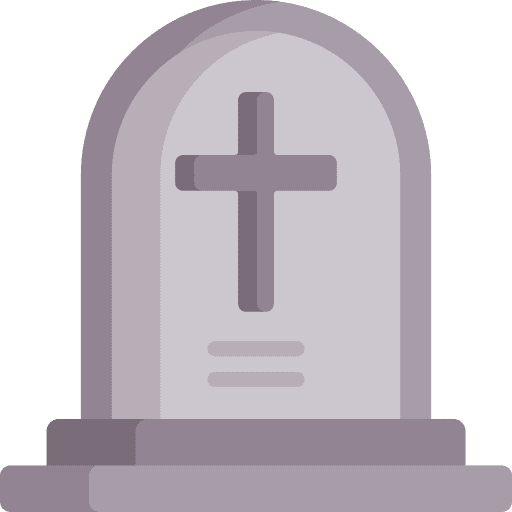 Gravestone tombstone cultures cross icon