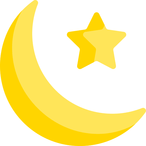 Islam religion star half moon icon