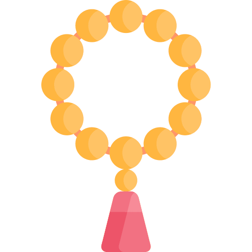 Mala mantra bead culture icon