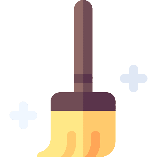 Broom broom housework sweep icon