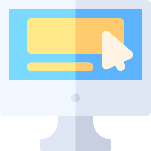 Computer selection computer monitor icon