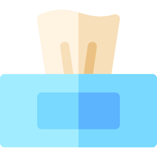 Tissue paper napkin tissue box cleaning icon