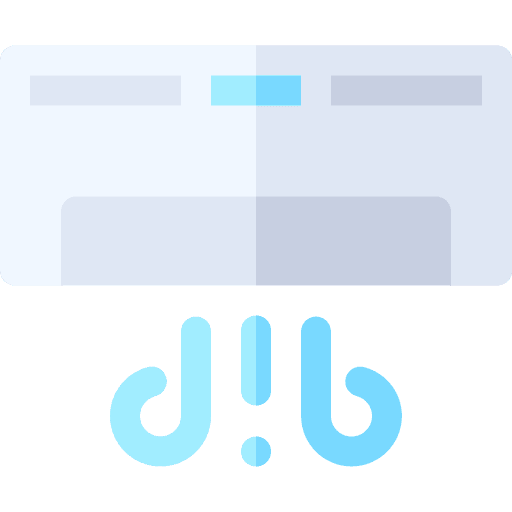 Air conditioner cooling electronics machine icon