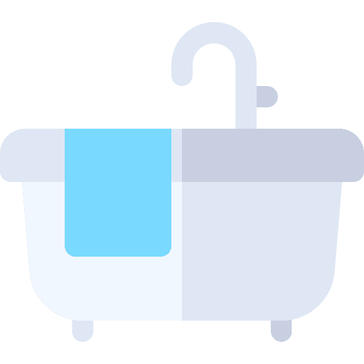 Bathtub wellness bath personal hygiene icon