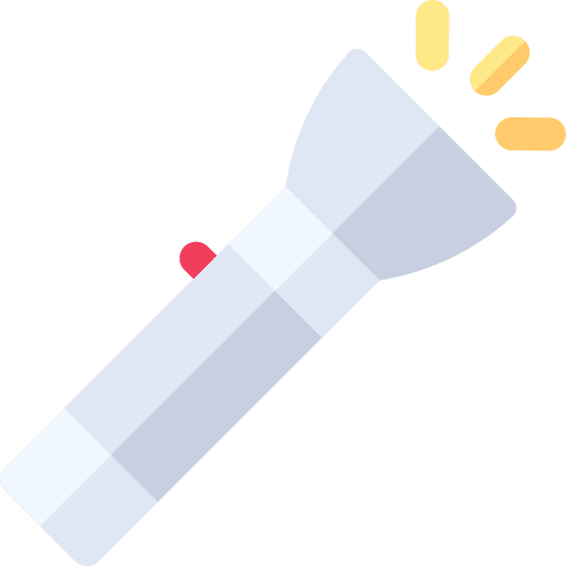 Flashlight torch electronics illumination icon