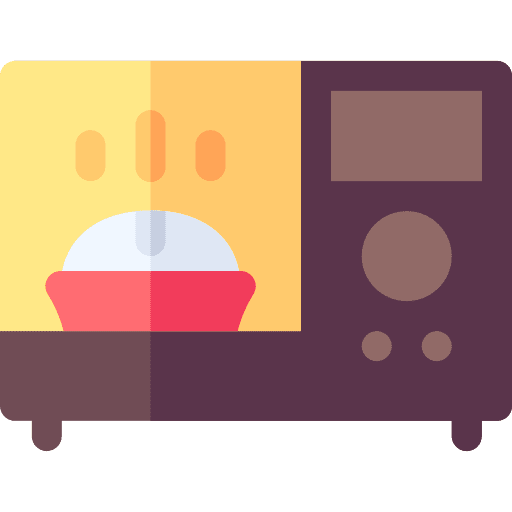 Microwave electronics heat oven icon