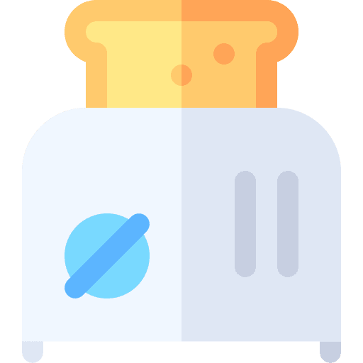 Toaster electronics food and restaurant kitchenware icon