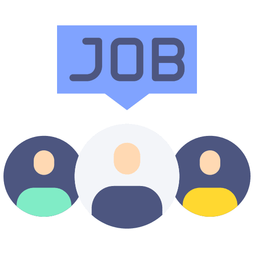 Job promotion group person job hunting icon Job promotion group person job hunting icon