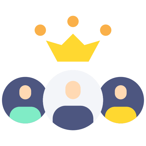 Leader collaboration businessman members icon
