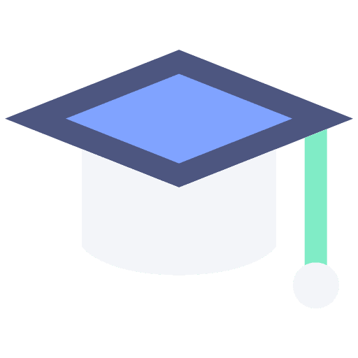 Graduate study mortarboard user icon Graduate study mortarboard user icon