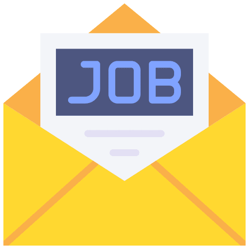 Job offer job business and finance mailing icon Job offer job business and finance mailing icon