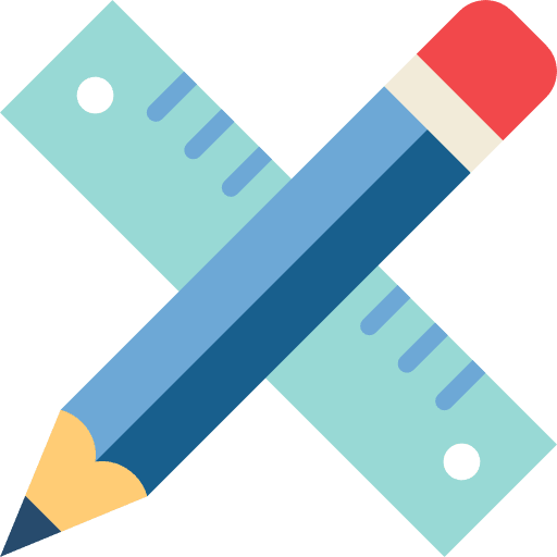 Pencil tools and utensils pencil settings icon