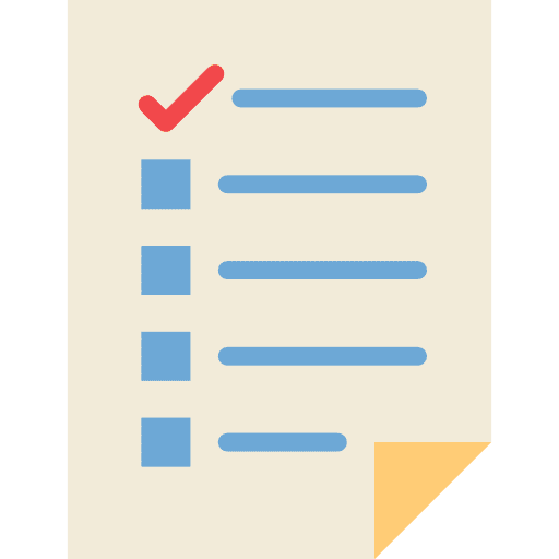 Test file education multiple choice icon